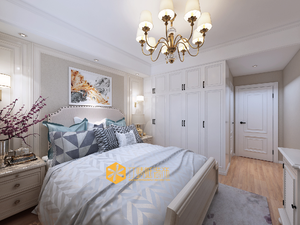 竹蜻蜓装饰之御景前程黄先生的新家，设计师充分的利用了房间里的每一点空间，让房间看起来更舒适！