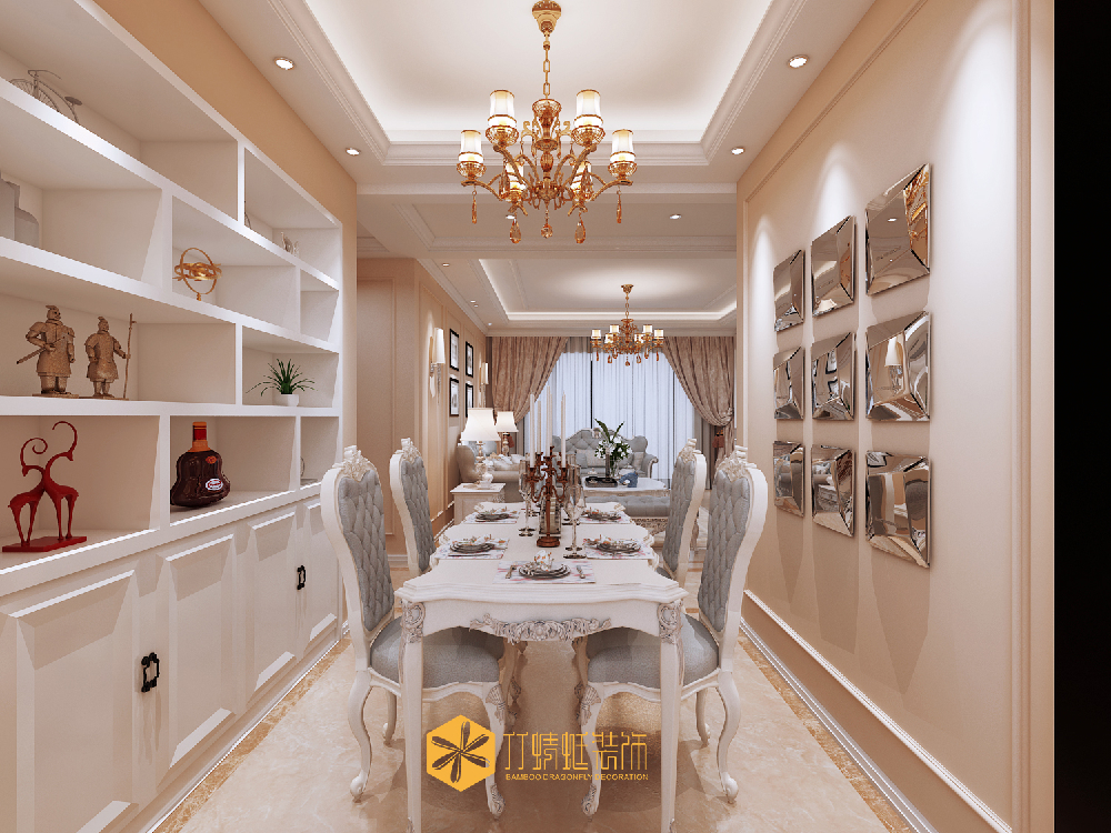 竹蜻蜓装饰之御景前程黄先生的新家，设计师充分的利用了房间里的每一点空间，让房间看起来更舒适！